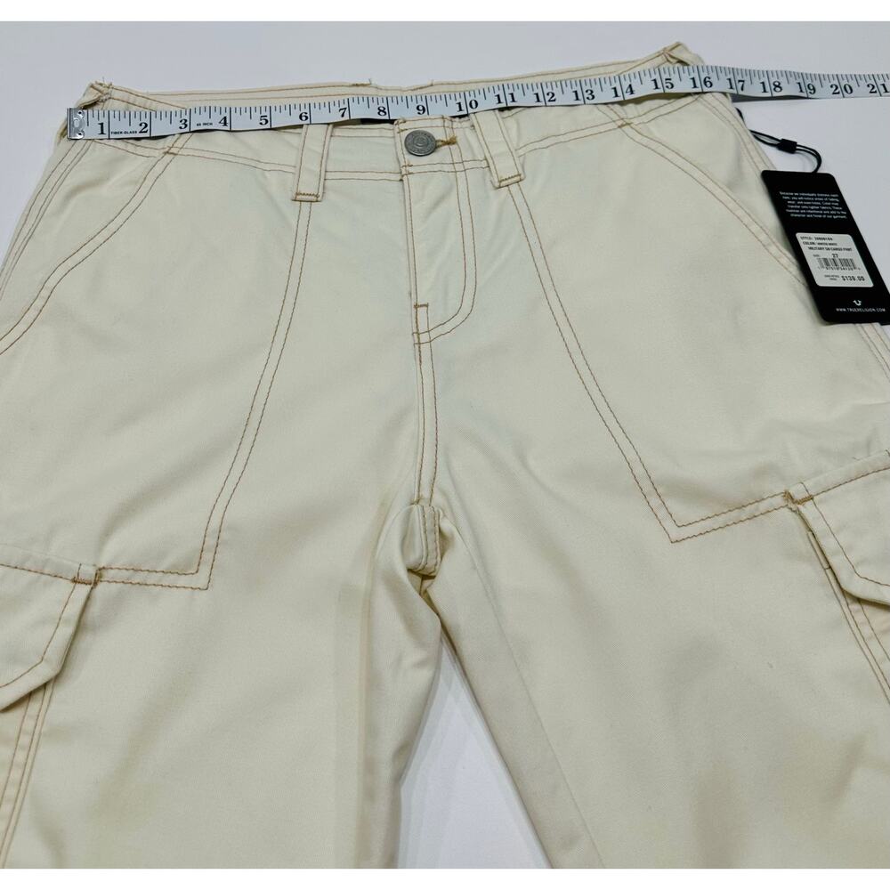 True Religion Ivory Cargo Pants Women’s Size 27 NWT - Picture 8 of 10